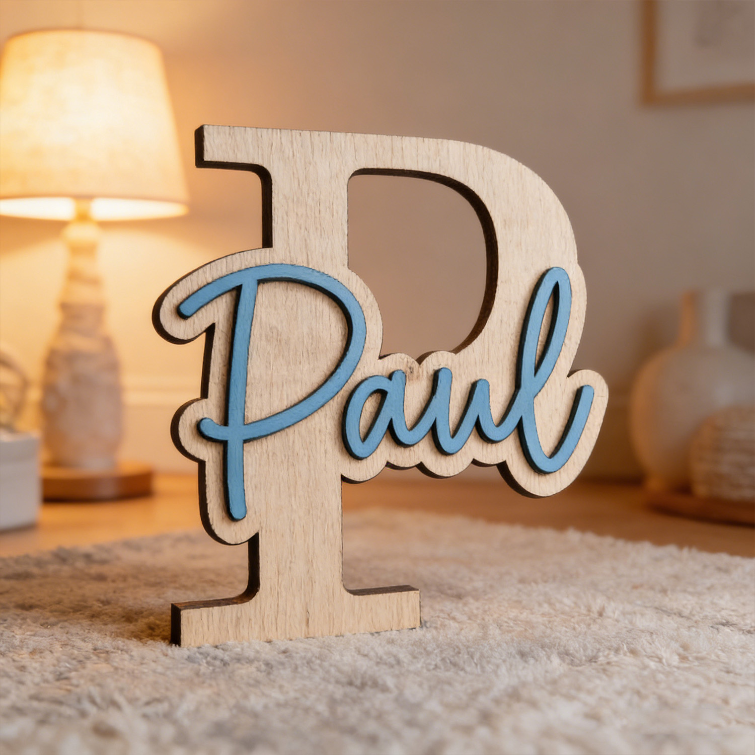 1pc Customizable Wooden Letter - Nursery 评论和价格