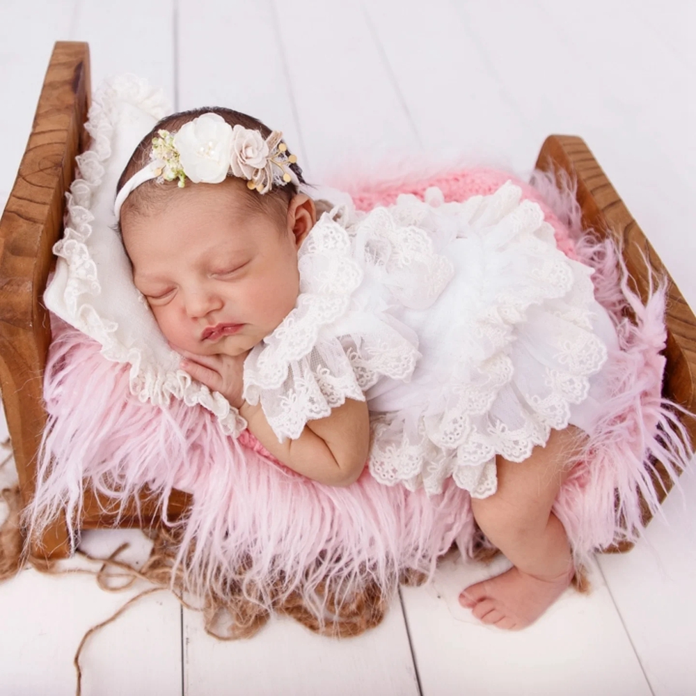 Newborn Photography Props Girl - Newborn Baby Girl Romper Floral 评论和价格